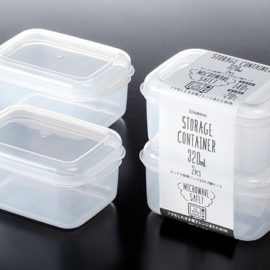 BỘ HAI HỘP NHỰA ĐỰNG THỰC PHẨM 280 ML, HÀNG NÔI ĐỊA NHẬT, chất liệu nhựa PP, an toàn trong lò vi sóng và ngăn đông