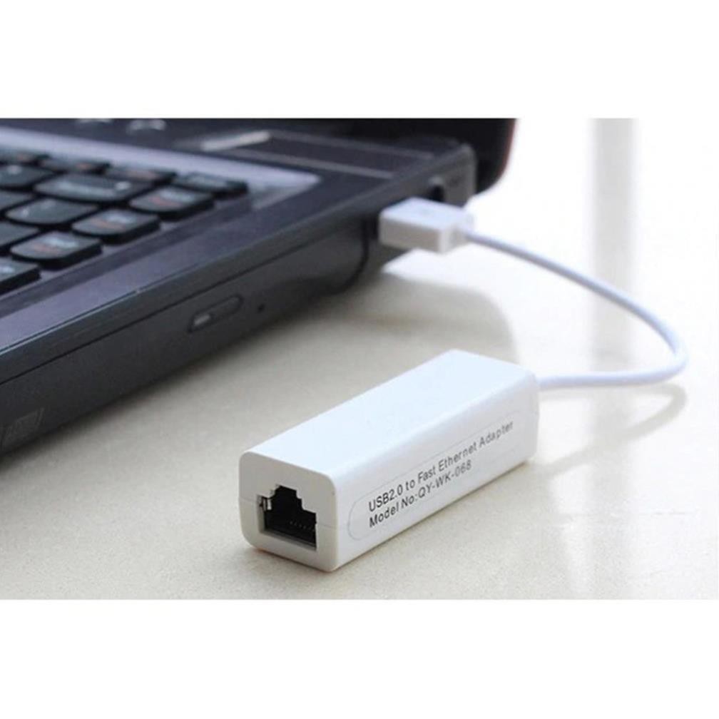 Đầu chuyển USB To LAN RJ45 1081 - Màu trắng - Bảo hành 1 tháng