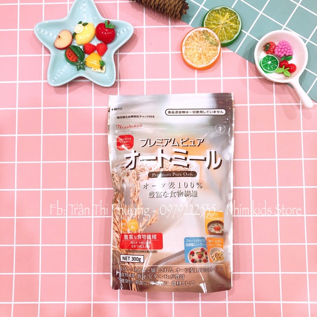 [Mẫu mới] Yến mạch hữu cơ Nhật Bản 340g (date 10/2022)