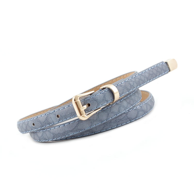 Thắt lưng nữ bản nhỏ size 1.8cm da đẹp Dây thắt lưng nịt quần áo nữ mặt vàng nhỏ xinh kiểu hàn quốc TL03