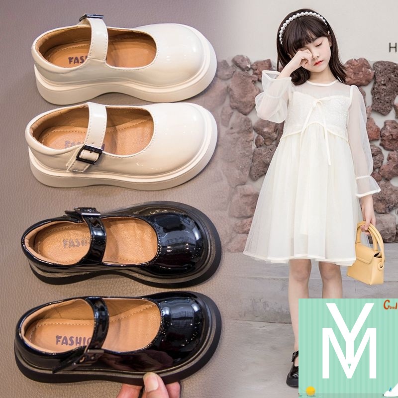 Giày Búp Bê Da Đế Mềm Phong Cách Anh Quốc Thời Trang Xuân Hè 2022 Cho Bé Gái