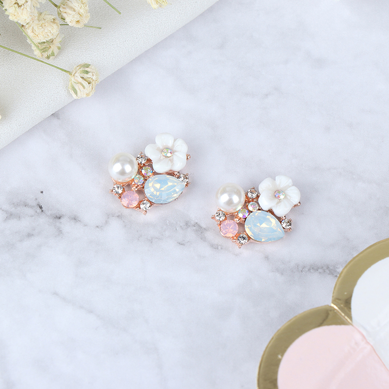 Set 10 KẹP TóC HìNh Hoa ĐíNh Kim Cương Giả NhiềU MàU SắC