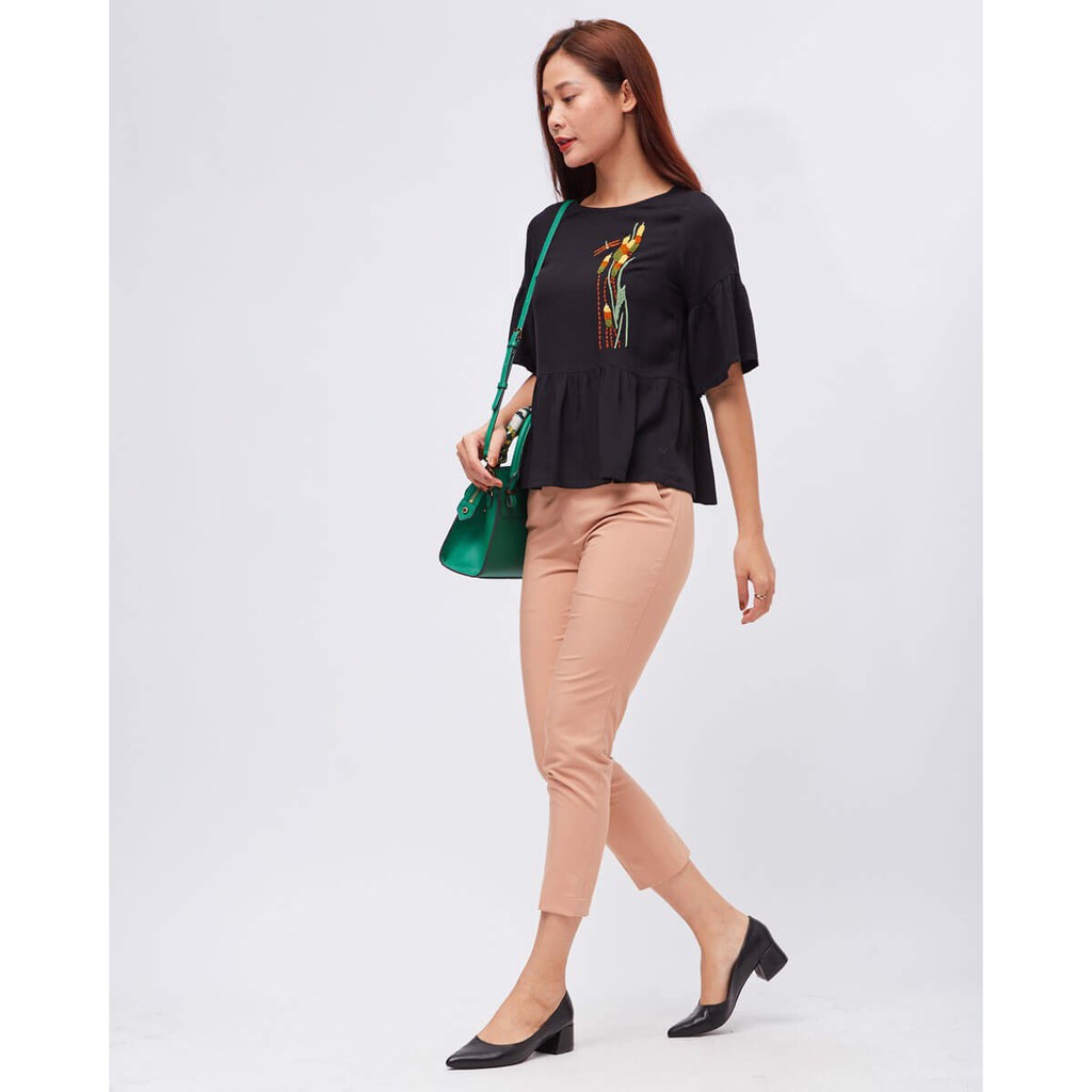Áo Kiểu Nữ Linen Đen F2 Fashion &amp; Freedom