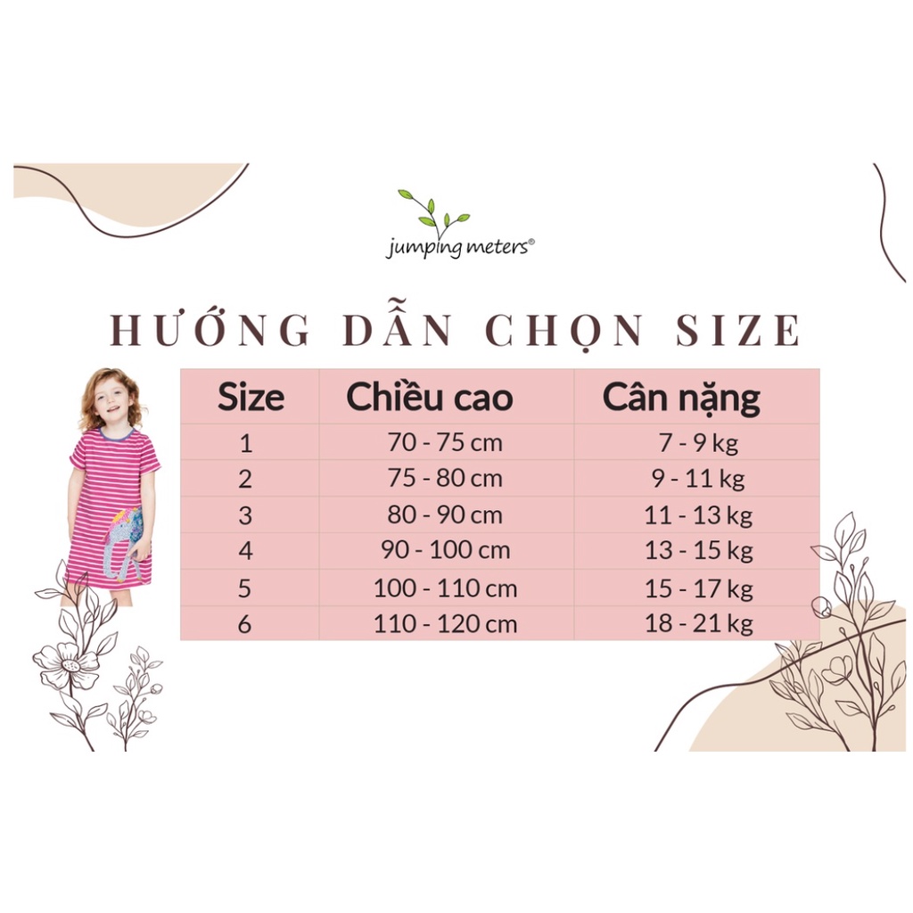 Quần legging bé gái nhiều màu Jumping Meters chính hãng