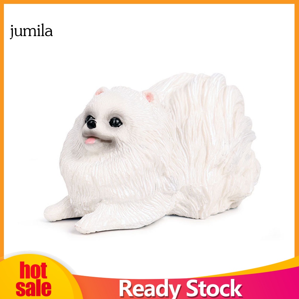 Mô hình chú cún pomeranian xinh xắn dùng trang trí nhà cửa