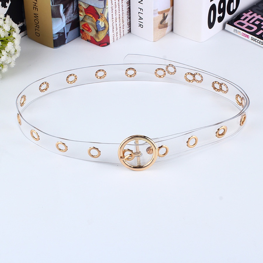 Thắt Lưng Trong Suốt Ánh Laser Nhiều Màu Sắc Thời Trang Phong Cách Hàn Quốc Cho Nữ