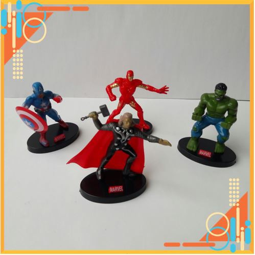 Biệt đội siêu anh hùng Avengers [RẺ VÔ ĐỊCH] làm đồ chơi, trang trí bánh kem, bánh sinh nhật (hàng nhẹ)