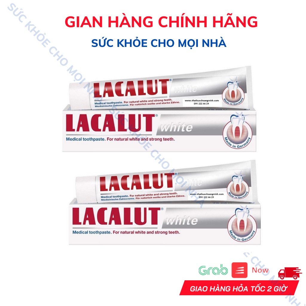 Kem Đánh Răng Lacalut White.Trắng Sáng Răng,Thơm Miệng,Hết Ố Vàng Răng