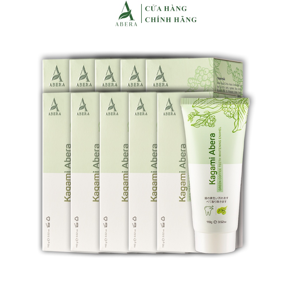 Combo 10 Hộp Men Trắng Răng Kagami Abera - Đánh Bay Mọi Vết Ố Vàng Trên Răng