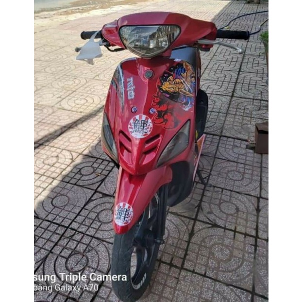 Tem Rời Mio Cá Chép Xe Đỏ - Tặng Logo