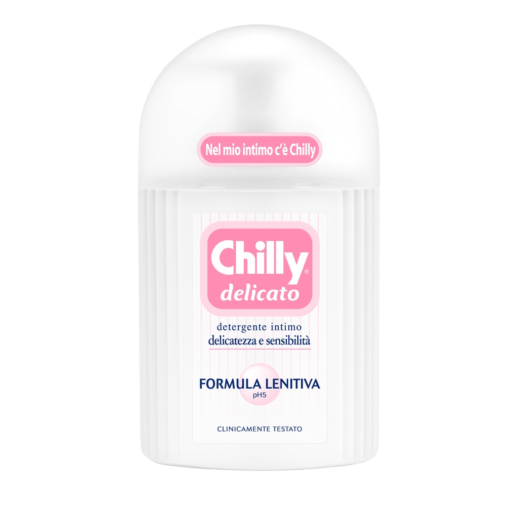 Dung dịch vệ sinh phụ nữ Chilly Delicato - Dưỡng mềm mại, sạch dịu êm