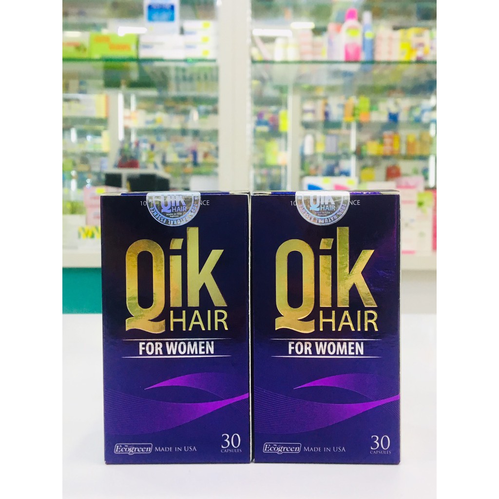 (Hàng chính hãng có tem tích điểm) QIK HAIR FOR WOMEN - Giảm rụng tóc dành cho nữ - Amipharma | BigBuy360 - bigbuy360.vn