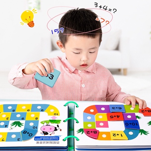 Đồ Chơi Giáo Dục Sớm Học Liệu Montessori Bóc Dán 17 Chủ Đề Cho Bé Phát Triển Tư Duy Logic