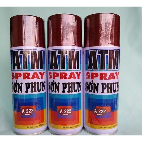 (RẺ NHẤT SÀN) Sơn phun xịt ATM Spray 400ml cầm tay tiện lơi-Đủ mã màu-Giadung24h