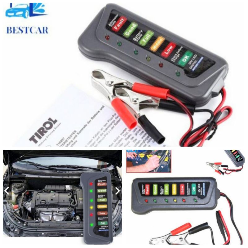 1 BỘ THIẾT BỊ KIỂM TRA BÌNH ẮC QUY XE MÁY XE HƠI Ô TÔ TIỆN DỤNG HÀNG CHUẨN