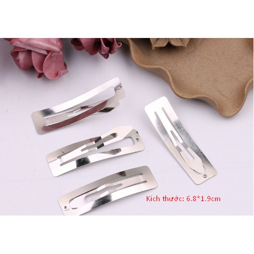 Set 10 phôi kẹp tóc, sườn kẹp tóc nhiều mẫu mã kích thước, màu sắc