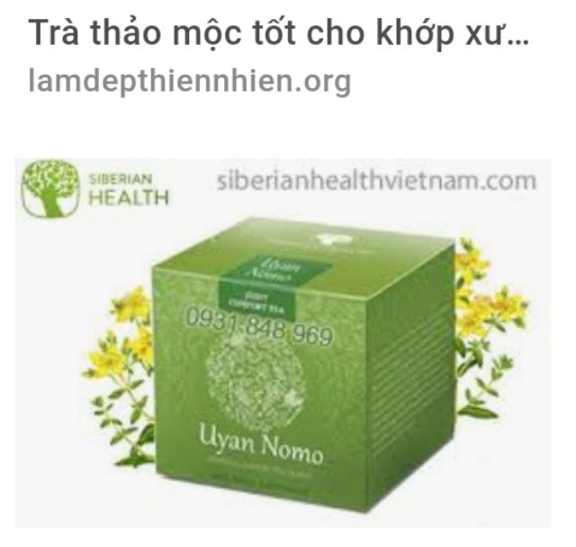 TRÀ THẢO MỘC XƯƠNG KHỚP SIBERIAN nga