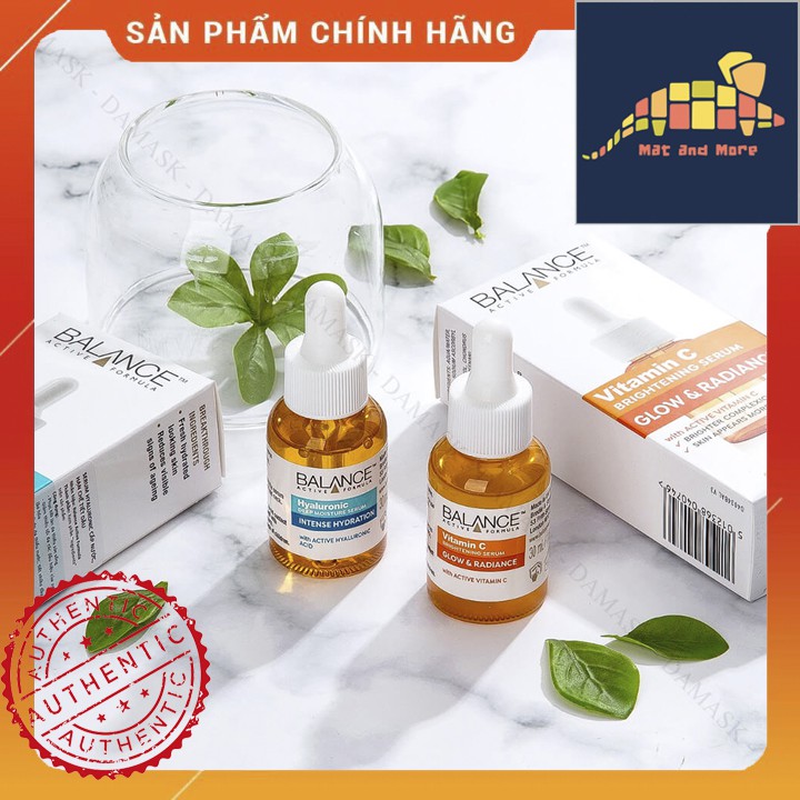 [ CHÍNH HÃNG ] COMBO cải thiện mụn cho làn da tươi sáng Serum Balance Niacinamide, Vitamin C và Hyaluronic 30mlx3