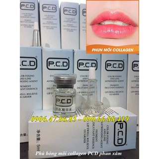 Phủ bóng môi collagen PCD phun xăm