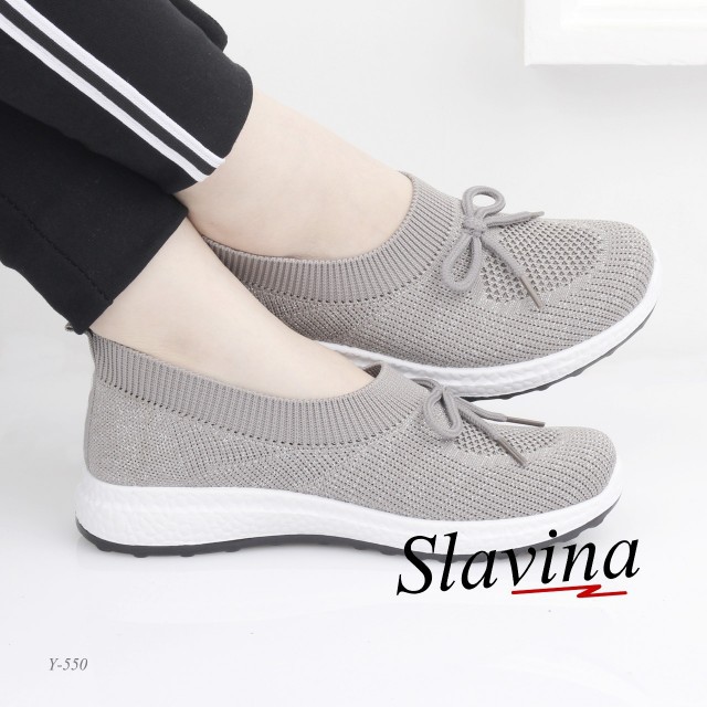 Giày Thể Thao Slavina Sneaker Dệt Kim Thân Thiện Với Môi Trường Tăng Chiều Cao Y550