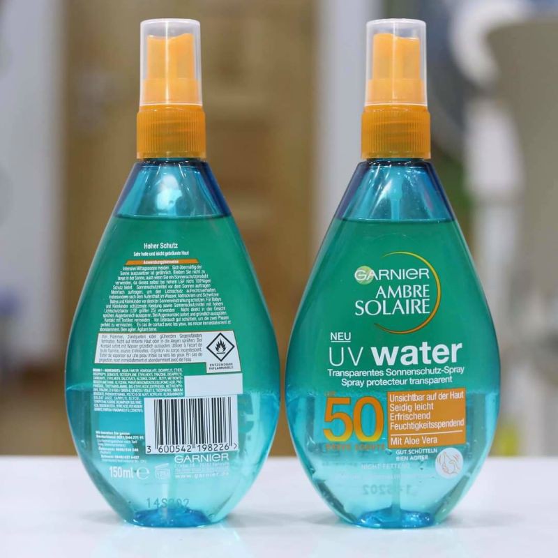 XỊT CHỐNG NẮNG TRONG SUỐT GARNIER NEU UV WATER LSF50