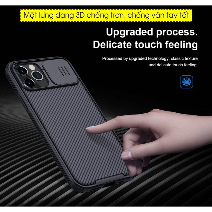 Ốp lưng IP 12 Pro Max / 12 / 12 Pro Nillkin Camshield bảo vệ Camera - Hàng Chính Hãng