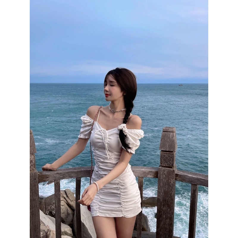 Đầm Ngắn Ôm Eo Phong Cách Pháp Quyến Rũ Cho Nữ đầm nữ JL-LYQ-19