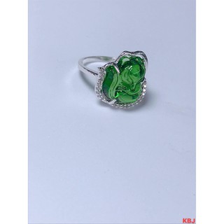 Nhẫn hồ ly bọc bạc đủ màu MS15