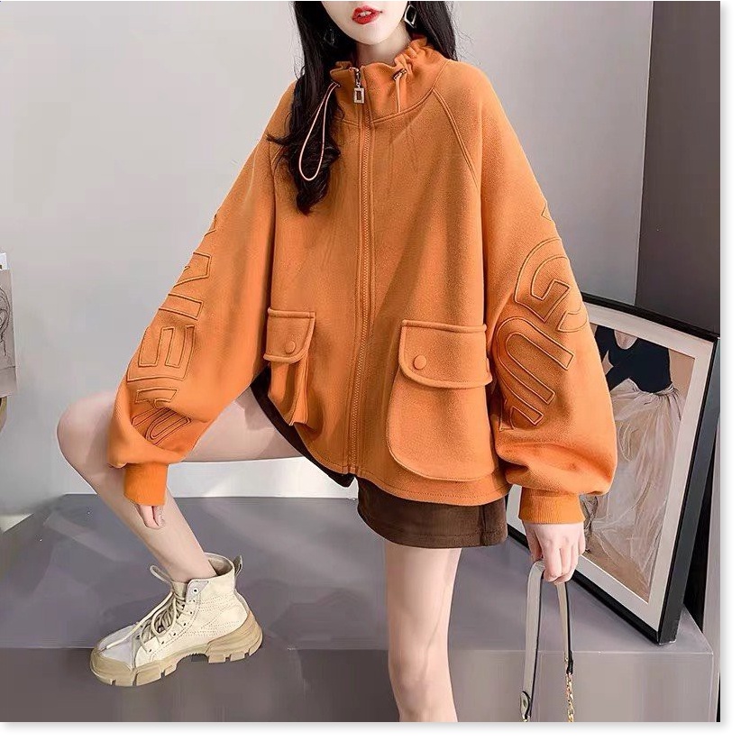 ÁO KHOÁC NỈ HODDIES NỮ FORM RỘNG CỰC XINH , HOT HÈ 2021 CHO CÁC BẠN KME FASHION