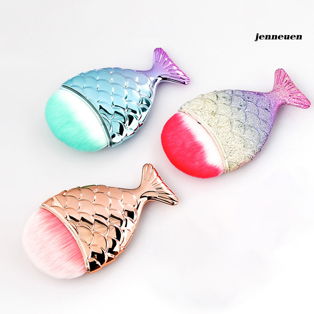 [Hàng mới về] Cọ Làm Sạch Bụi Móng Tay Thiết Kế Kiểu Đuôi Nàng Tiên Cá Độc Đáo