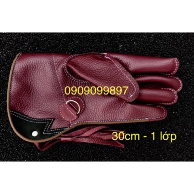 Găng tay da bò cao cấp 30cm 1 lớp da