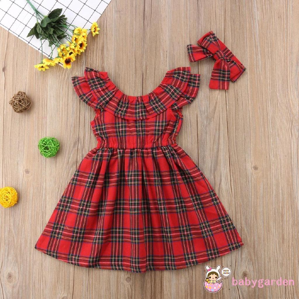 Đầm Công Chúa Giáng Sinh Cho Bé Gái