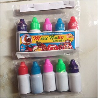 Màu nước thực phẩm được chọn màu
