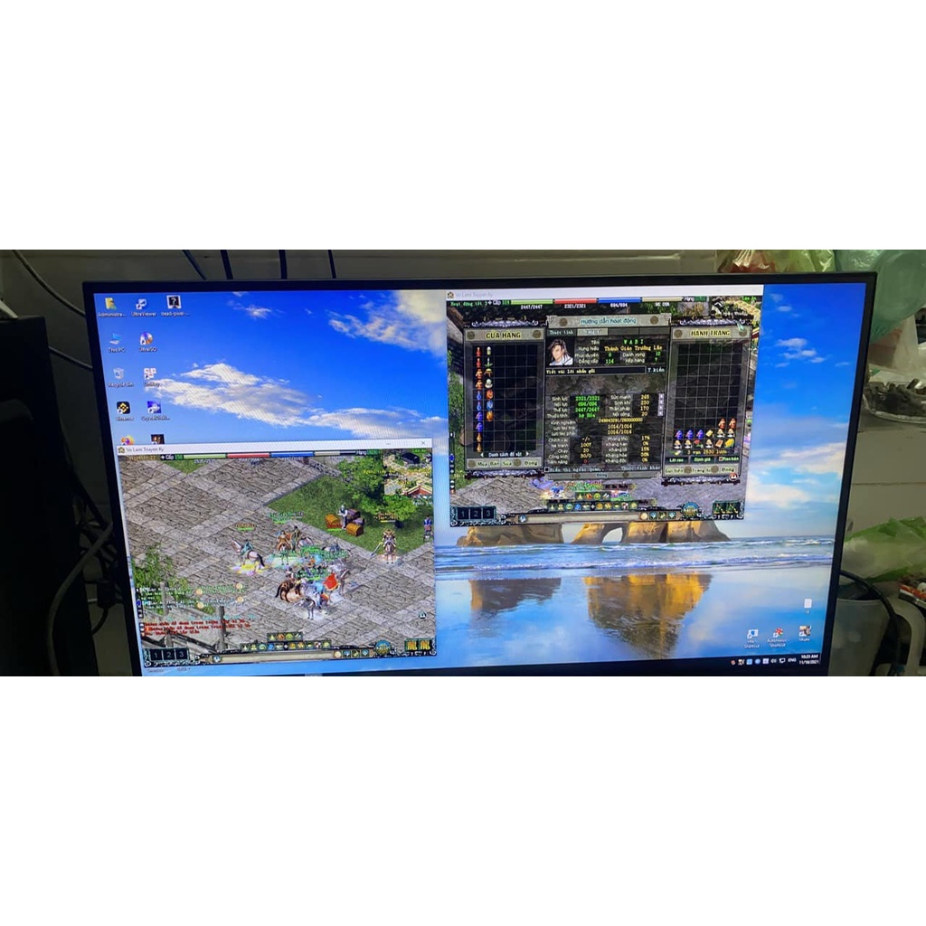 Màn hình 27 inch tràn viền 144hz 1ms IPS có loa cực đã