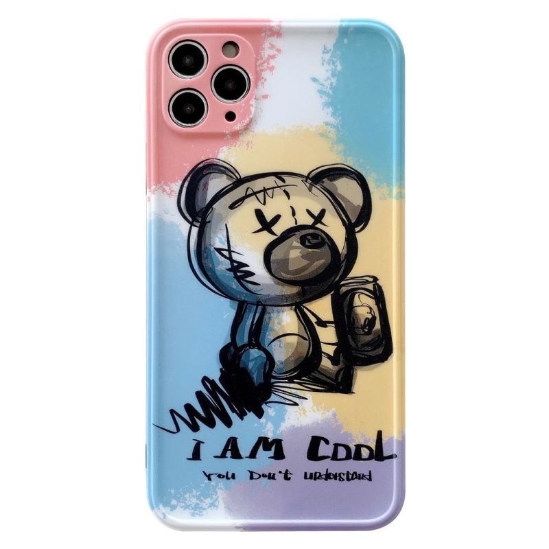 Ốp điện thoại silicon mềm IPAD hình gấu cầu vồng cho IPhone 11 pro Maxx XS XR X MAX SE2020 7 8 Plus | BigBuy360 - bigbuy360.vn