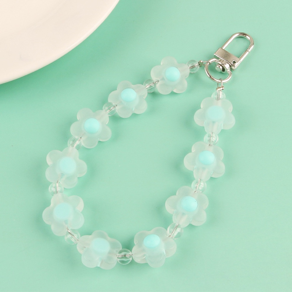 Móc Khóa Xe Hơi / Ba Lô / Túi Xách Trang Trí Hạt Hoa Màu Kẹo Dễ Thương Thích Hợp Làm Quà Tặng Cho Bạn Gái