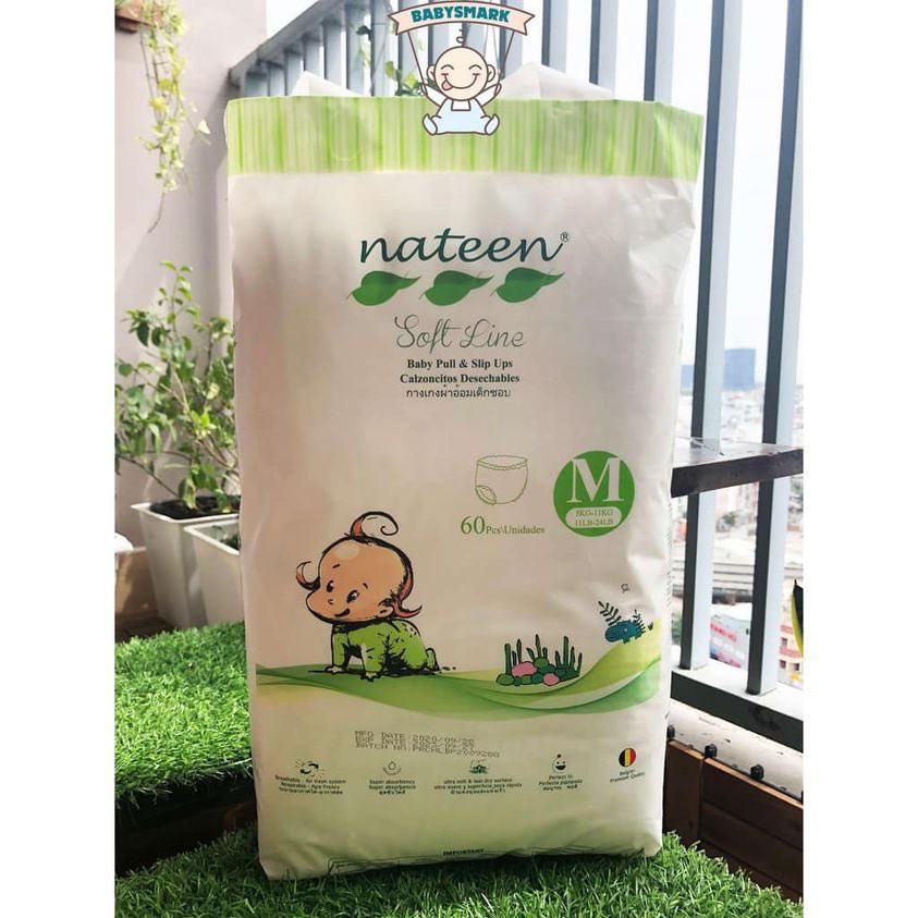 BỈM HỮU CƠ DÁN/QUẦN NATEEN - BỈ S56/M48/L44/L54/XL48/XXL42 SULINA OFFICIAL B01