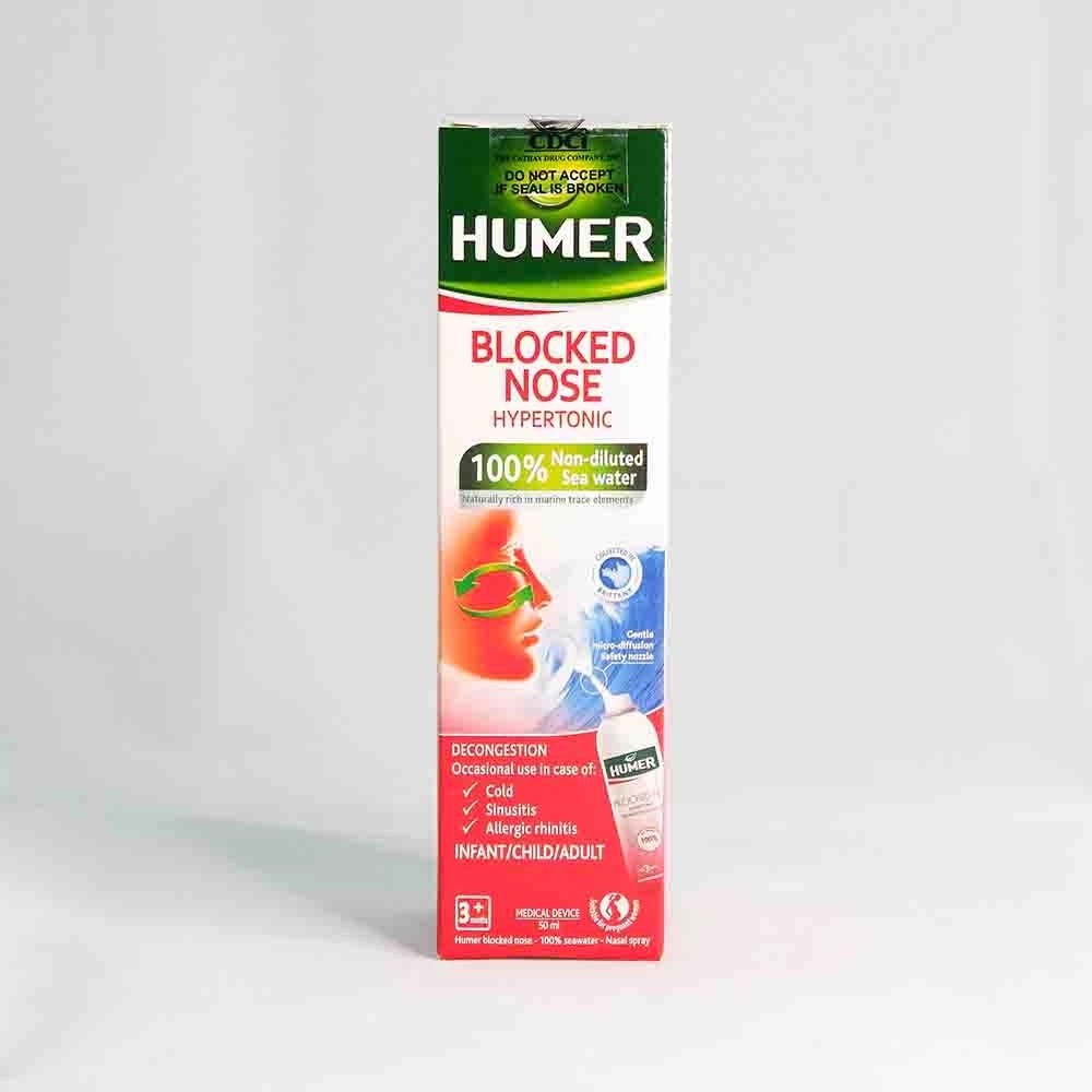 Xịt mũi Humer - Vệ sinh mũi, giảm nghẹt mũi, sổ mũi, viêm mũi người lớn và trẻ em