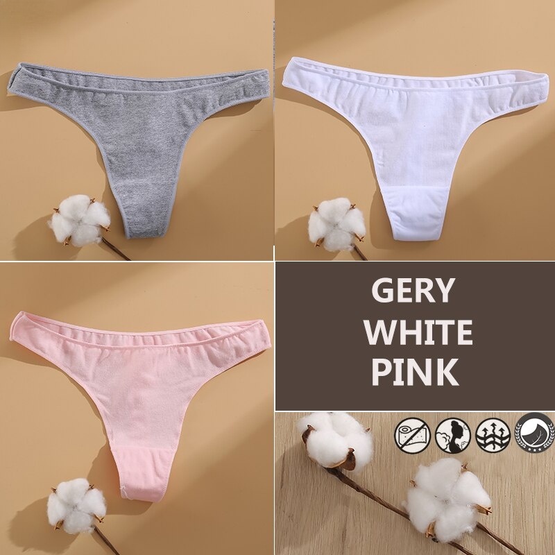 Quần lót lọt khe TAKETALK cotton 7 màu sắc tùy chọn thời trang dành cho nữ