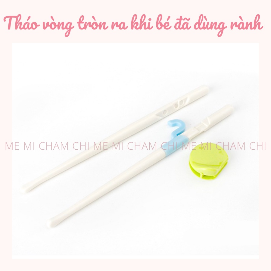 Đũa Tập Ăn Cho Bé Xuất Nhật Bằng Nhựa Abs An Toàn Chịu Nhiệt Tốt