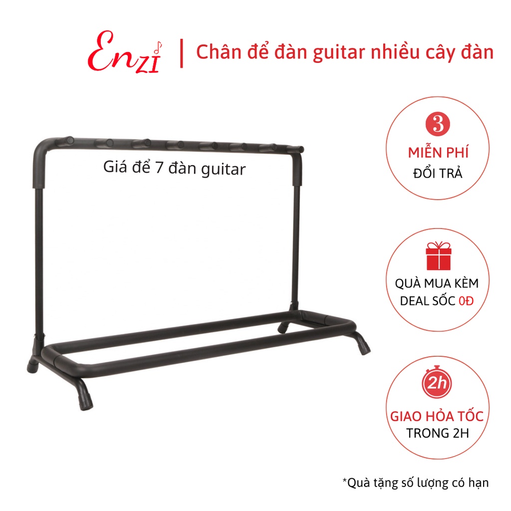 Giá để đàn guitar chân dựng đàn nhiều cây loại 7 và 9 cây đàn ghita thùng bass electric Enzi