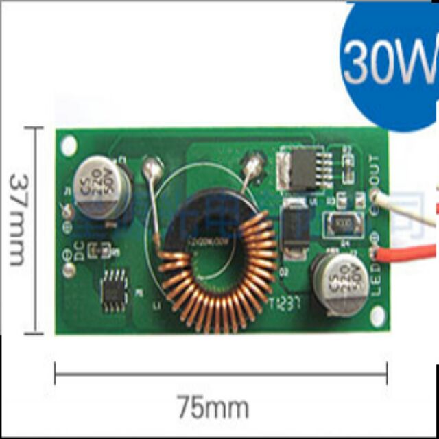 Mạch tăng sáng 10W / 20-30W LED driver dòng 900mA