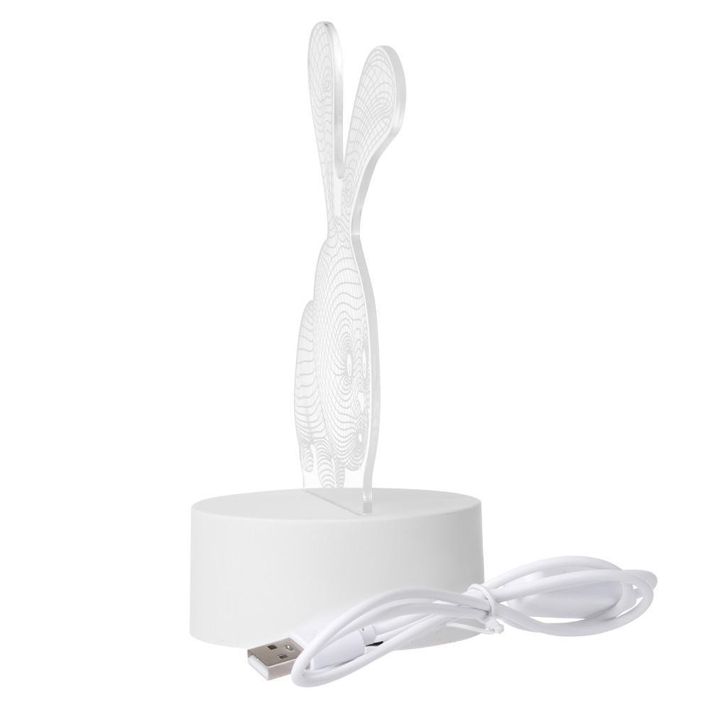 Đèn LED 3D Bằng Acrylic Dễ Thương Dùng Trang Trí Nhà Cửa / Dịp Valentine