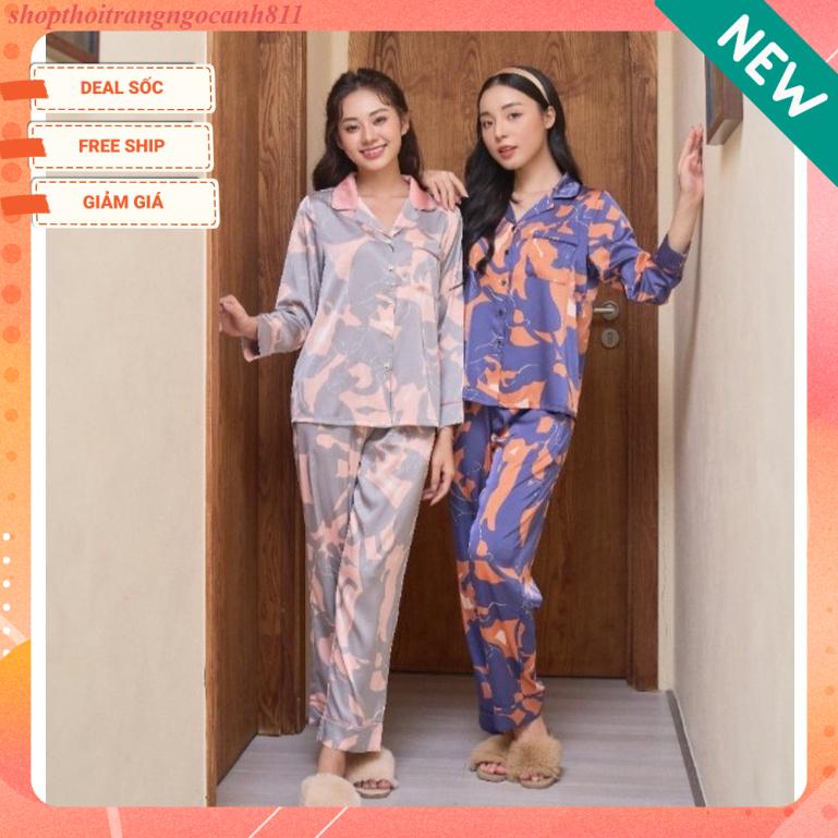 Bộ ngủ lụa thu đông Winny 22558