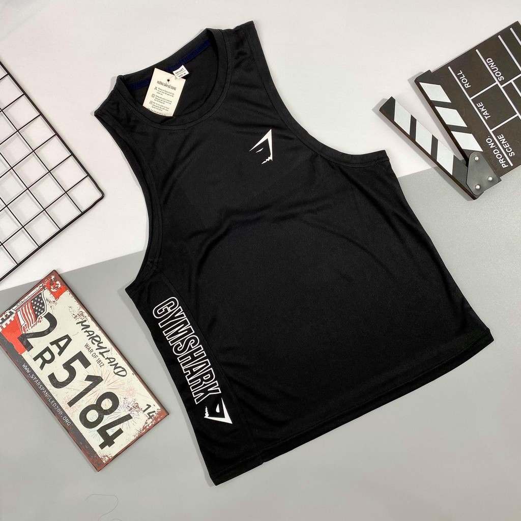 Áo Ba Lỗ Thể Nam Thể Thao Hàng Đẹp - Áo Thun Tập GYM Nam SHARK