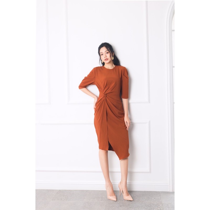 Bonita Dress / Váy xoắn eo cổ tròn | BigBuy360 - bigbuy360.vn