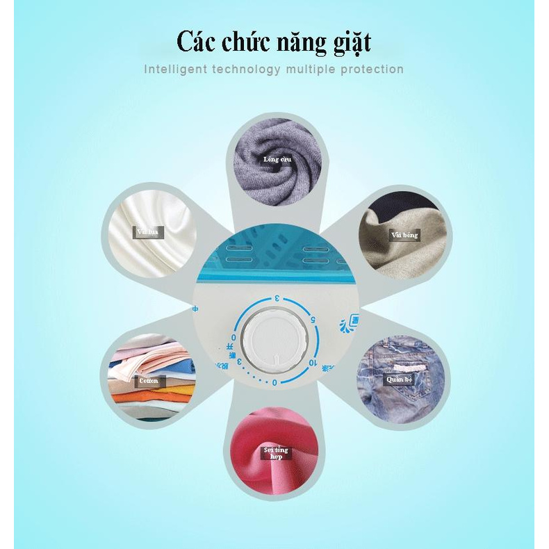 Máy giặt mini cao cấp Máy giặt vắt quần áo gia dụng mini Giá rẻ đặc biệt phù hợp dành cho học sinh sinh viên giặt riêng