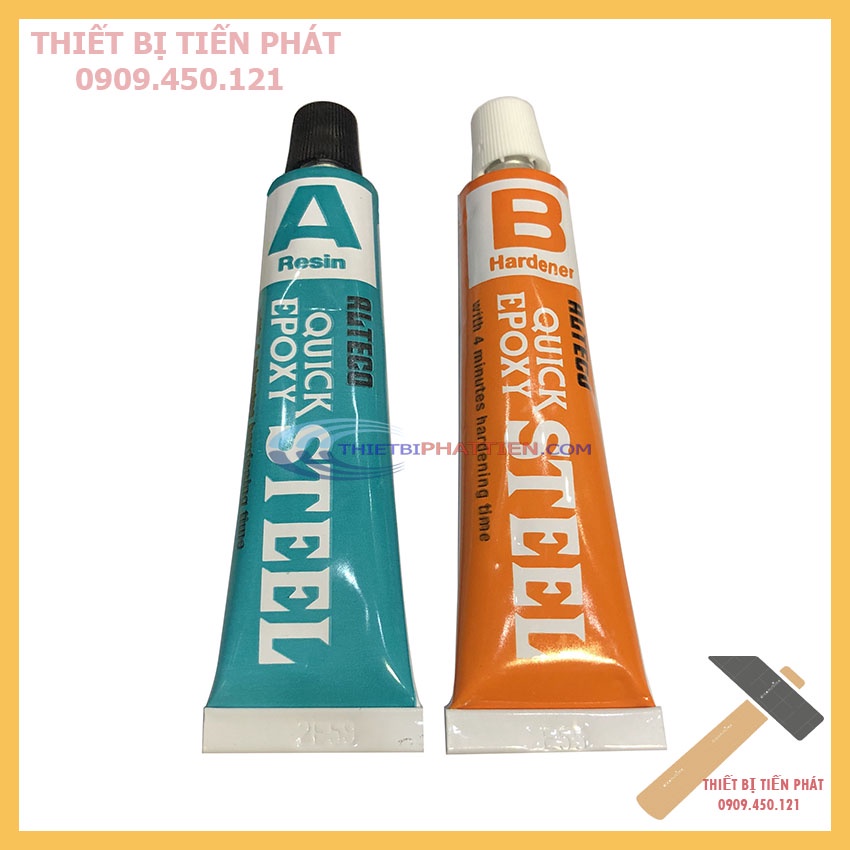 Keo AB Thái, Siêu Cứng, Chịu Nhiệt, Chịu Nước, Dán Nhựa Quick Epoxy Steel