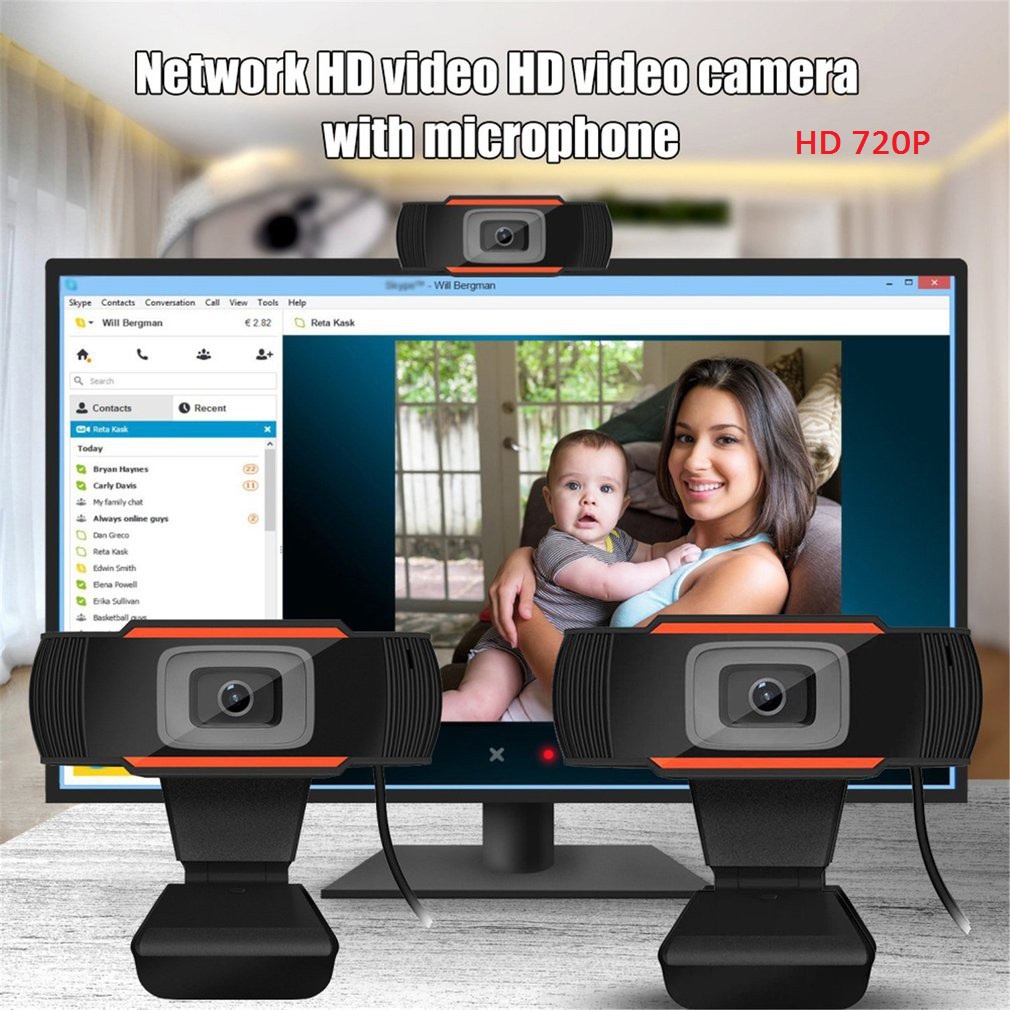 Webcam máy tính laptop có mic 1080p full box rõ nét để quay video stream học zoom siêu bền