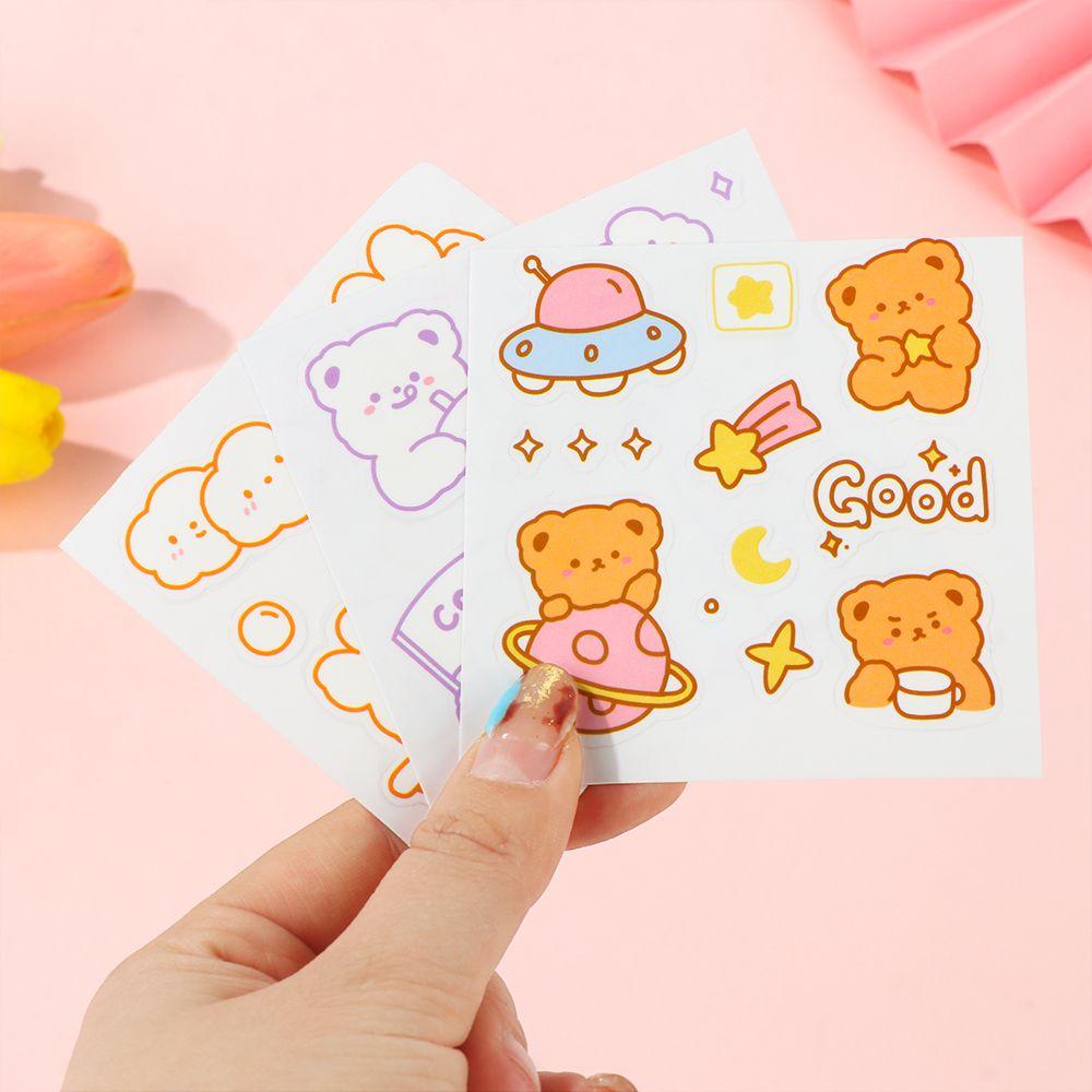 1 Miếng Dán Họa Tiết Hoạt Hình Dùng Trang Trí Hộp Quà Độc Đáo